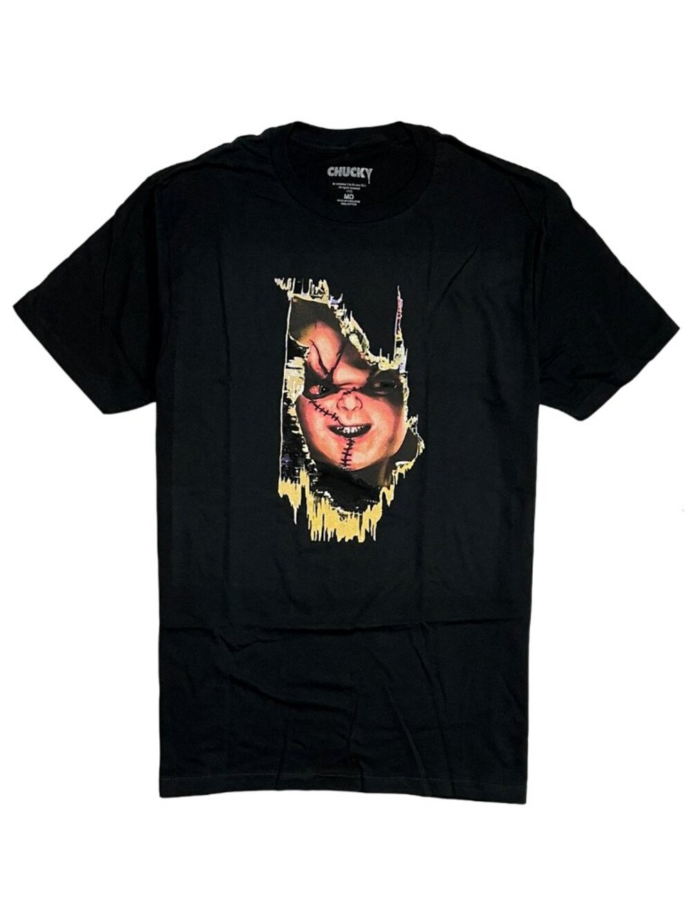 Chucky Horror Movie Graphic Tee Women's Black M NWT BIOWORLD